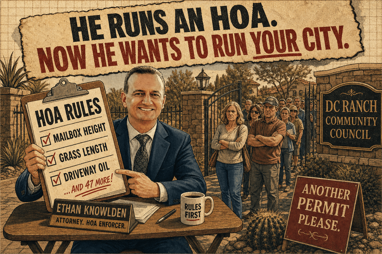 Runs a north-Scottsdale HOA. Now wants to run the city.